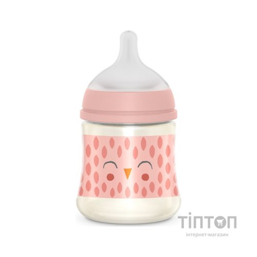 Пляшечка для годування Suavinex Bonhomia, повільний потік, 150 мл, рожева (307831)