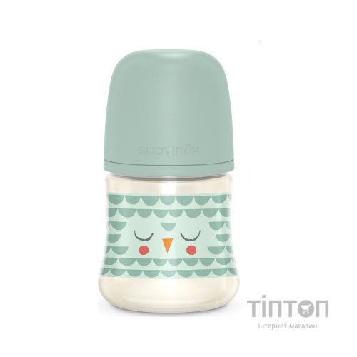 Пляшечка для годування Suavinex Bonhomia, повільний потік, 150 мл зелена (307832)