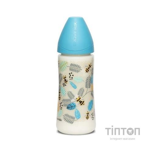 Пляшечка для годування Suavinex Крилаті історії 360 мл блакитна (304832)