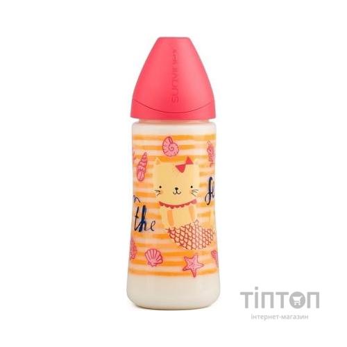 Пляшечка для годування Suavinex Морські історії 360 мл рожева (304003)