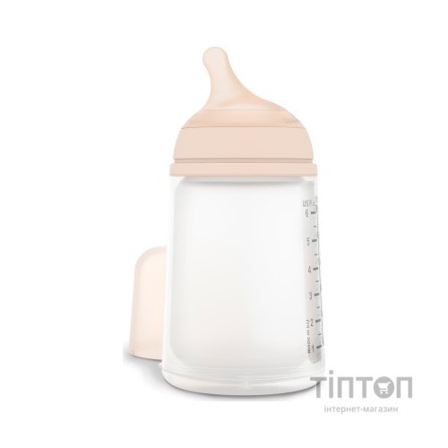 Пляшечка для годування Suavinex ZERO.ZERO, 270 мл, соска середній потік (304592)