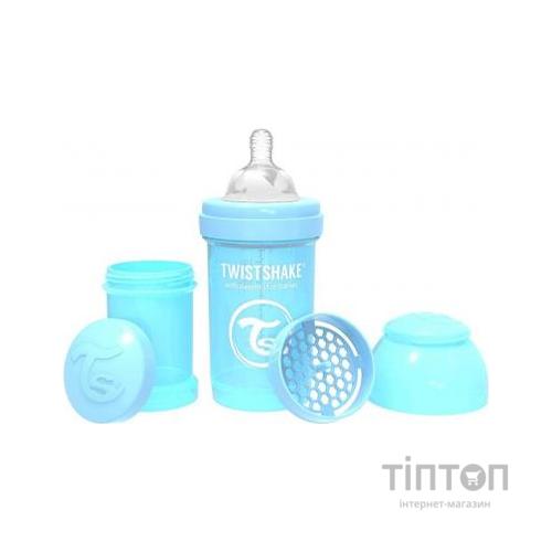 Пляшечка для годування Twistshake антиколькова 180 мл, світло-блакитна (69857/78250)