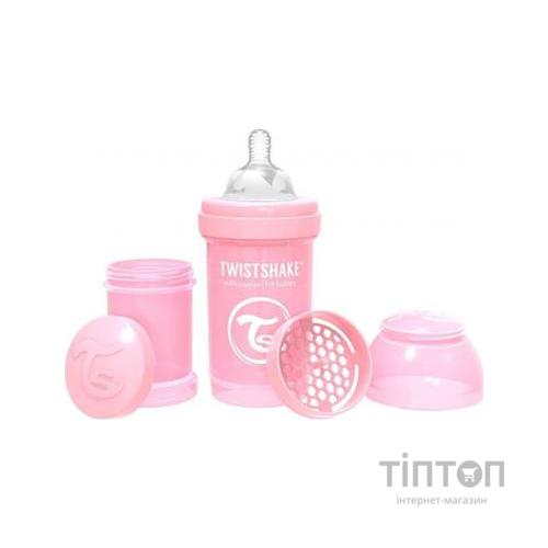 Пляшечка для годування Twistshake антиколиковая 78249 светло-розовая 180 мл (69856)