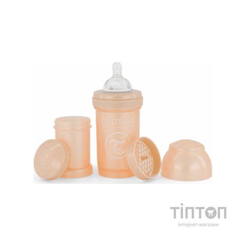 Пляшечка для годування Twistshake Pearl Champagne 180 мл, антиколікова. силіконова (78379)