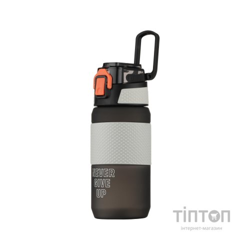 Пляшка для води Ardesto Motion 600мл, пластик, чорний (AR2260ML)