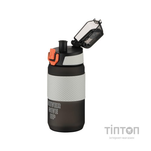 Пляшка для води Ardesto Motion 600мл, пластик, чорний (AR2260ML)