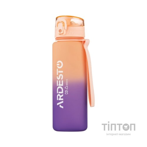 Пляшка для води Ardesto Travel 650мл, пластик, рожевий (AR2265TP)