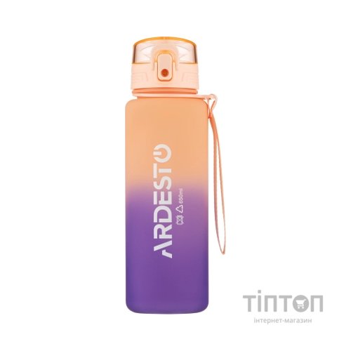 Пляшка для води Ardesto Travel 650мл, пластик, рожевий (AR2265TP)