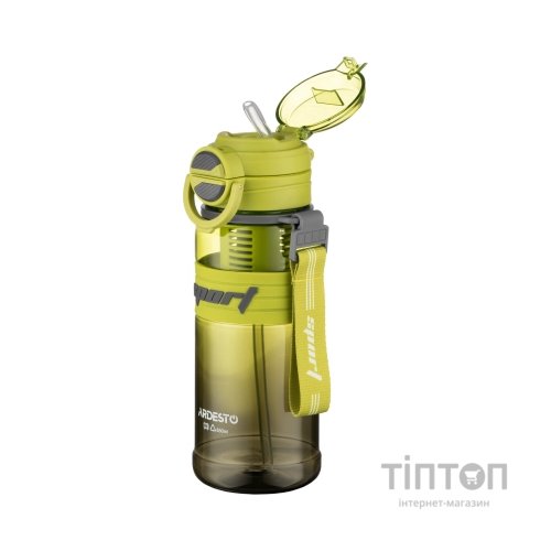 Пляшка для води Ardesto Urban 850мл, пластик, зелений (AR2285UE)