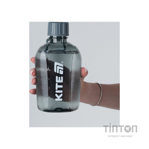 Пляшка для води Kite 650 мл сіра (K25-1240-1)