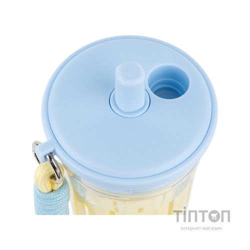 Пляшка для води Kite 650 мл, жовто-блакитний (K25-1219-3)
