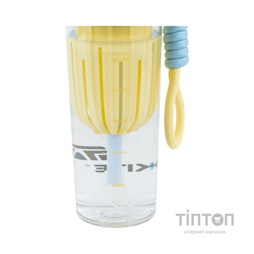 Пляшка для води Kite 650 мл, жовто-блакитний (K25-1219-3)