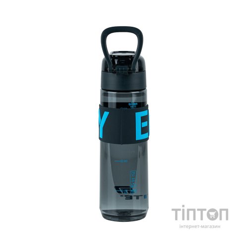 Пляшка для води Kite 680 мл чорно-блакитна (K25-1233-2)