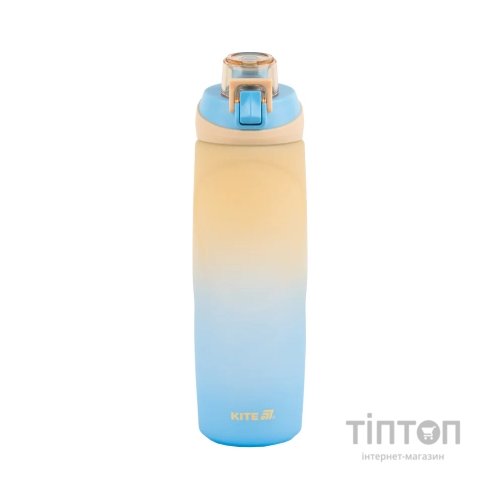 Пляшка для води Kite K26, 760 мл, бежево-синя (K26-1200-1)