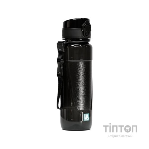 Пляшка для води Line Art Lens 600 мл чорний (60014418LA-01)