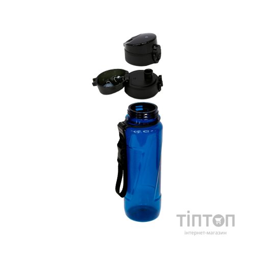 Пляшка для води Line Art Lens 600 мл темно-синій (60014418LA-44)