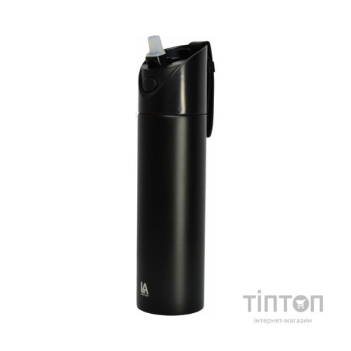 Пляшка для води Line Art SportAqua 700 мл чорний (60012618LA-01)