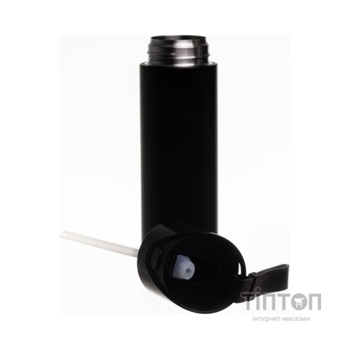 Пляшка для води Line Art SportAqua 700 мл чорний (60012618LA-01)