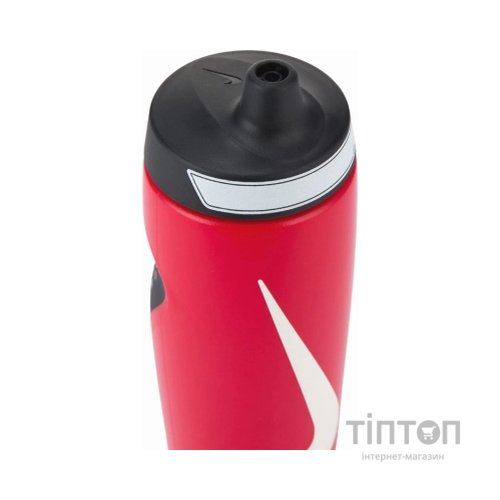 Пляшка для води Nike REFUEL BOTTLE GRIP 18 OZ N.100.9955.636.18 червоний, білий, чорний 532 мл (887791762092)