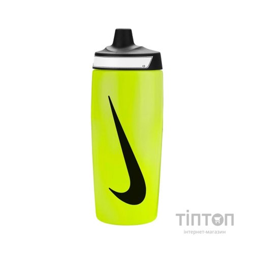 Пляшка для води Nike REFUEL BOTTLE GRIP 18 OZ N.100.9955.753.18 жовтий, чорний 532 мл (887791762382)