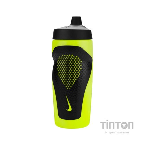 Пляшка для води Nike REFUEL BOTTLE GRIP 18 OZ N.100.9955.753.18 жовтий, чорний 532 мл (887791762382)