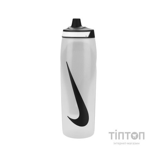 Пляшка для води Nike REFUEL BOTTLE GRIP 32 OZ N.100.9958.173.32 білий, чорний 946 мл (887791762122)