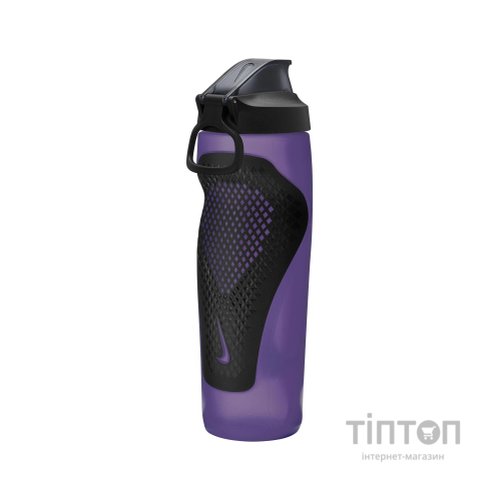 Пляшка для води Nike REFUEL BOTTLE LOCKING LID 24 OZ N.100.7668.501.24 фіолетовий, жовтий, чорний 709 мл (887791745231)