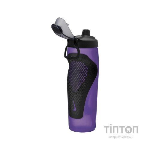 Пляшка для води Nike REFUEL BOTTLE LOCKING LID 24 OZ N.100.7668.501.24 фіолетовий, жовтий, чорний 709 мл (887791745231)