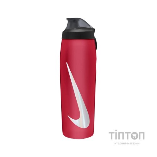 Пляшка для води Nike REFUEL BOTTLE LOCKING LID 32 OZ N.100.7670.640.32 червоний, білий, чорний 946 мл (887791745408)