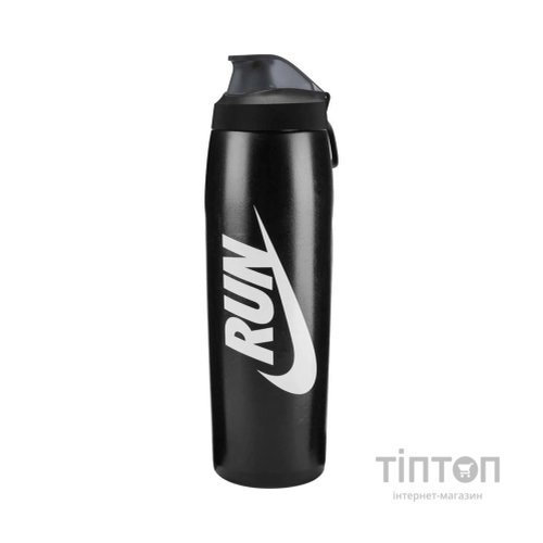 Пляшка для води Nike REFUEL BOTTLE LOCKING LID 32 OZ N.101.5233.069.32 чорний, білий 946 мл (197774013678)