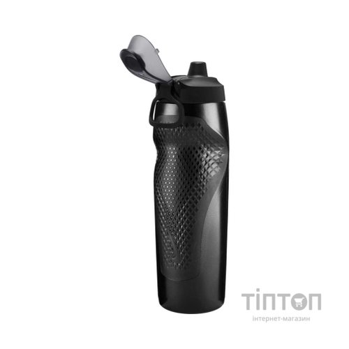Пляшка для води Nike REFUEL BOTTLE LOCKING LID 32 OZ N.101.5233.069.32 чорний, білий 946 мл (197774013678)