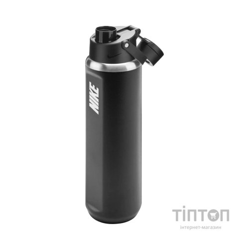 Пляшка для води Nike SS RECHARGE CHUG BOTTLE 24 OZ N.101.3799.091.24 чорний 709 мл (887791805713)