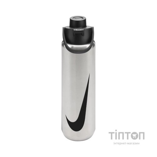Пляшка для води Nike SS RECHARGE CHUG BOTTLE 24 OZ N.101.3799.953.24 сірий 709 мл (887791813336)