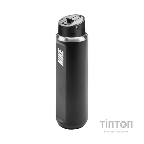 Пляшка для води Nike SS RECHARGE STRAW BOTTLE 24 OZ N.101.3795.091.24 чорний 709 мл (887791805409)