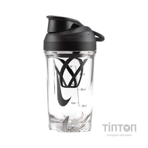 Пляшка для води Nike TR RECHARGE SHAKER BOTTLE 16 OZ N.101.2242.910.16 чорний 473 мл (887791792921)