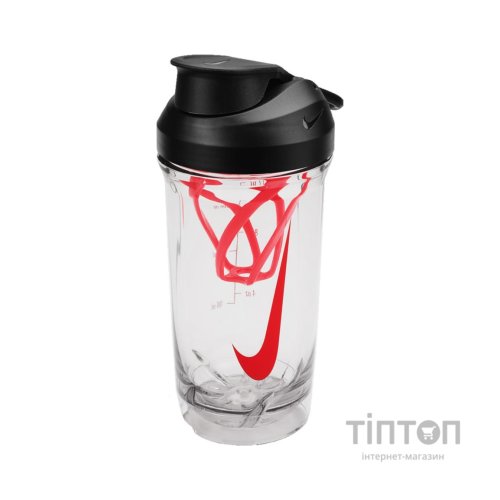 Пляшка для води Nike TR RECHARGE SHAKER BOTTLE 16 OZ N.101.2242.912.16 чорний, червоний 473 мл (887791793195)