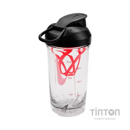 Пляшка для води Nike TR RECHARGE SHAKER BOTTLE 16 OZ N.101.2242.912.16 чорний, червоний 473 мл (887791793195)