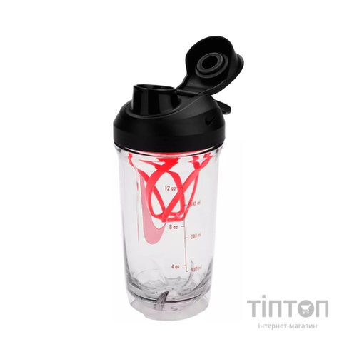 Пляшка для води Nike TR RECHARGE SHAKER BOTTLE 16 OZ N.101.2242.912.16 чорний, червоний 473 мл (887791793195)