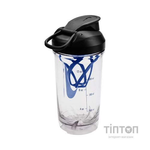 Пляшка для води Nike TR RECHARGE SHAKER BOTTLE 16 OZ N.101.2242.913.16 чорний, синій 473 мл (887791793140)