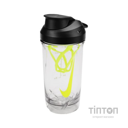 Пляшка для води Nike TR RECHARGE SHAKER BOTTLE 16 OZ N.101.2242.914.16 чорний, жовтий 473 мл (887791793034)