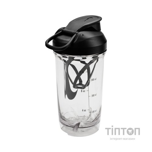 Пляшка для води Nike TR RECHARGE SHAKER BOTTLE 16 OZ N.101.2242.988.16 прозорий, чорний 470 мл (887791805607)