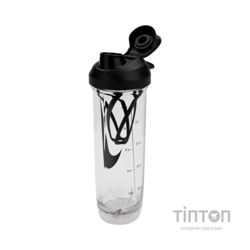 Пляшка для води Nike TR RECHARGE SHAKER BOTTLE 2.0 24 OZ N.101.0724.988.24 чорний 709 мл (887791805324)