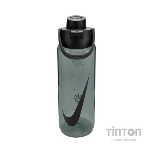 Пляшка для води Nike TR RENEW RECHARGE CHUG BOTTLE 24 OZ N.100.7636.044.24 чорний 709 мл (887791805522)