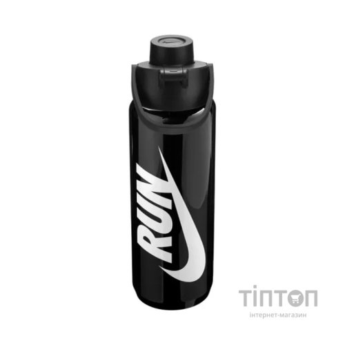 Пляшка для води Nike TR RENEW RECHARGE CHUG BOTTLE 24 OZ N.100.7637.044.24 чорний 709 мл (197774013449)