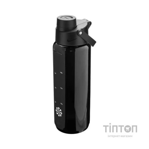 Пляшка для води Nike TR RENEW RECHARGE CHUG BOTTLE 24 OZ N.100.7637.044.24 чорний 709 мл (197774013449)