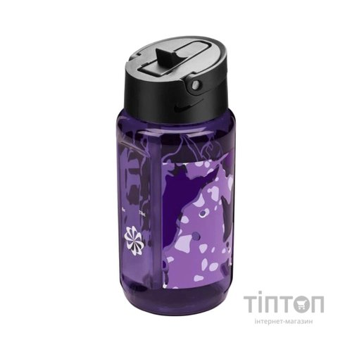 Пляшка для води Nike TR RENEW RECHARGE STRAW BOTTLE 16OZ N.100.7641.514.16 чорний, фіолетовий 473 мл (887791778246)