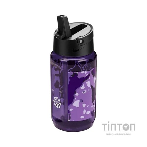 Пляшка для води Nike TR RENEW RECHARGE STRAW BOTTLE 16OZ N.100.7641.514.16 чорний, фіолетовий 473 мл (887791778246)