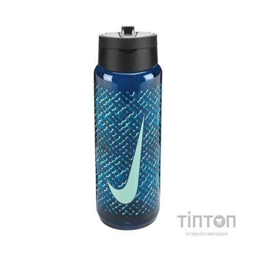 Пляшка для води Nike TR RENEW RECHARGE STRAW BOTTLE 24 OZ N.100.7643.459.24 темно-синій 709 мл (887791805782)