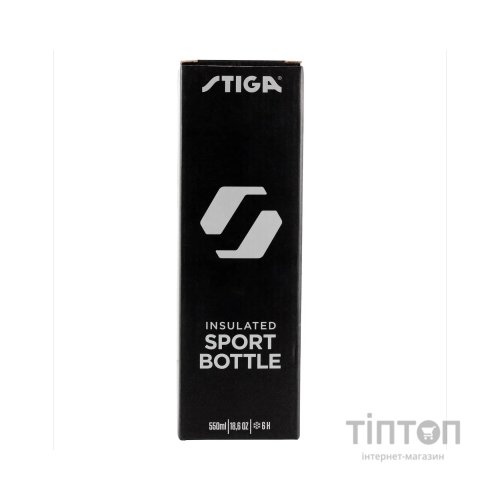 Пляшка для води Stiga Water Bottle Steel Black 550ml (2905-0101-55) (931287)