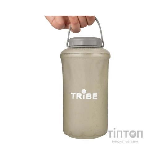Пляшка для води Tribe Soft Bottle 1 л TPU м'яка grey (T-FE-0023-grey)